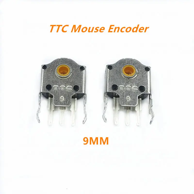 2Pcs Original TTC 9mm mouse encoder yellow core for gaming Mouse RAW deathadder Logitech G403 G603 G703 High-precision long life