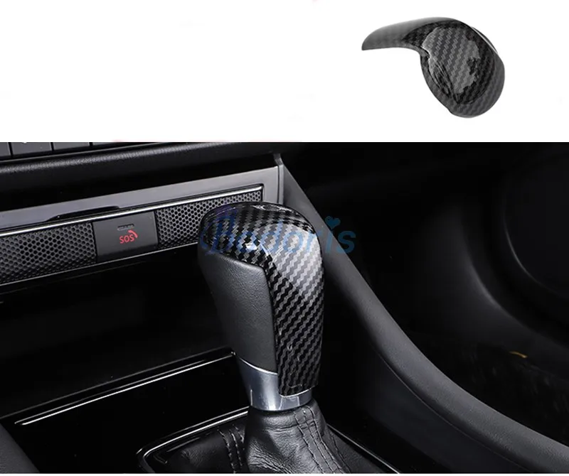 For Mazda 6 Atenza 2019 2020 Carbon Fiber Color Gear Knob Cover Trim Hand Shift Head Outlet Panel Auto Interior Accessories