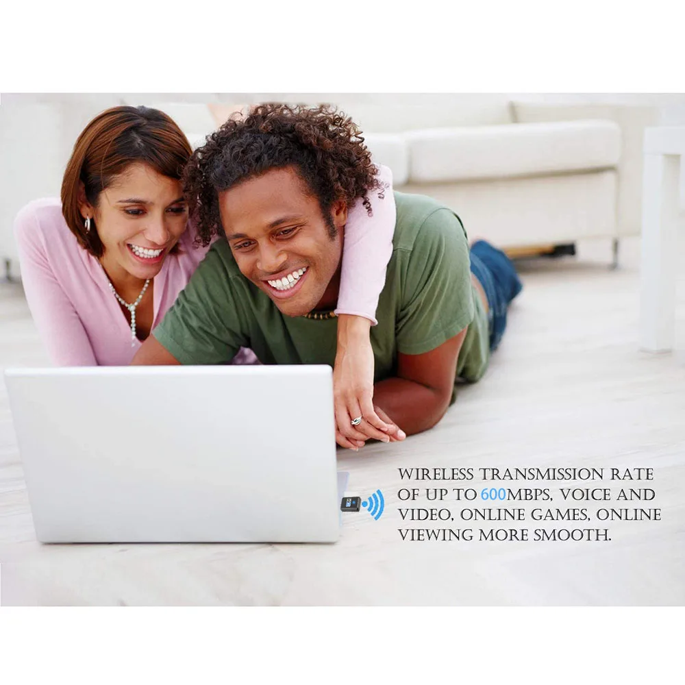 USB-адаптер Wi-Fi AC600, 600 Мбит/с, 5 ГГц