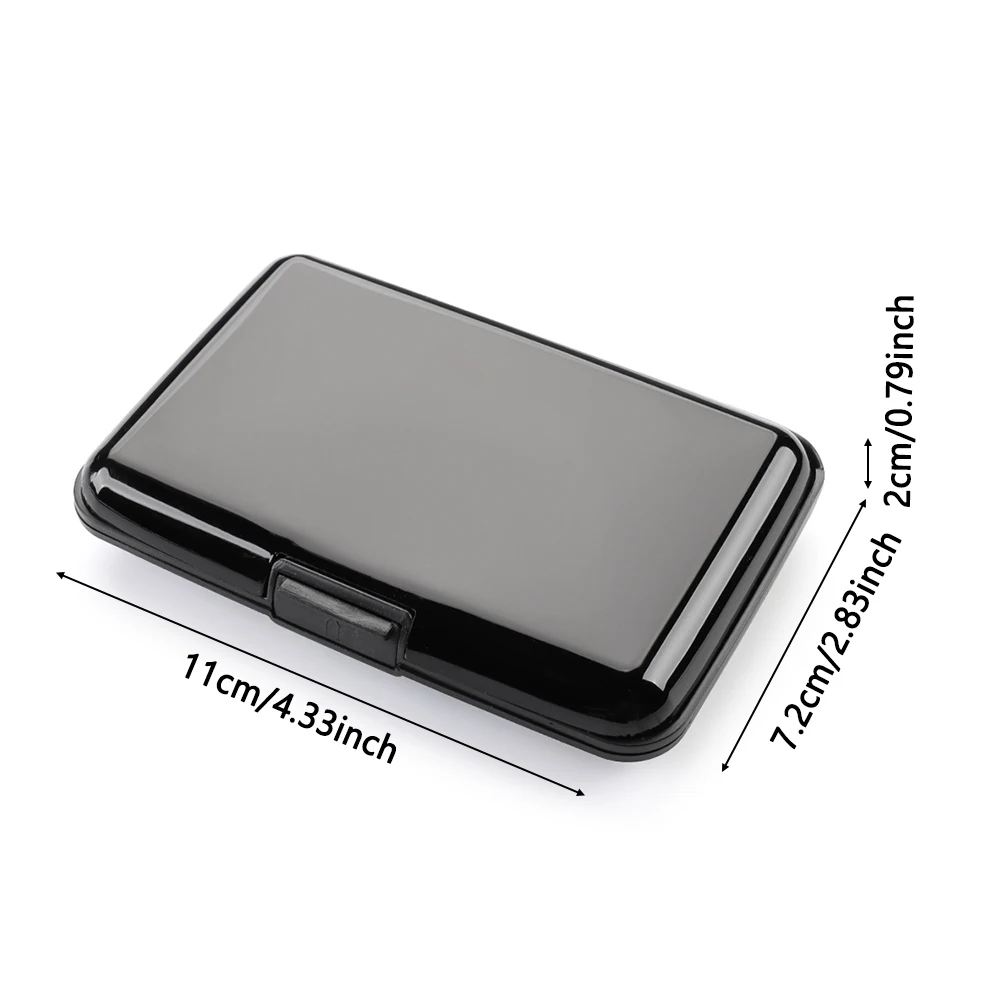 1Pcs RFID Blocking Credit Card Holder Coin Purse Aluminum Metal Waterproof Anti-Theft Wallet Business Card Case for Men Women image 2