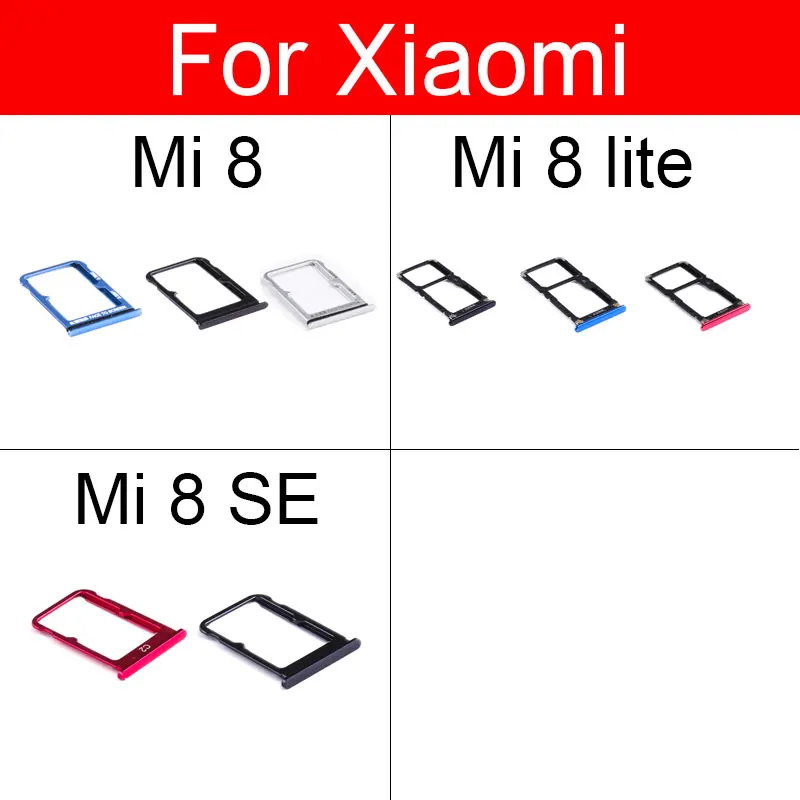 

Слот для sim-карты адаптер для Xiaomi Mi 8 SE Lite Mi8 Youth Mi8Youth Micro SD Держатель для карт Ремонт Запасные части