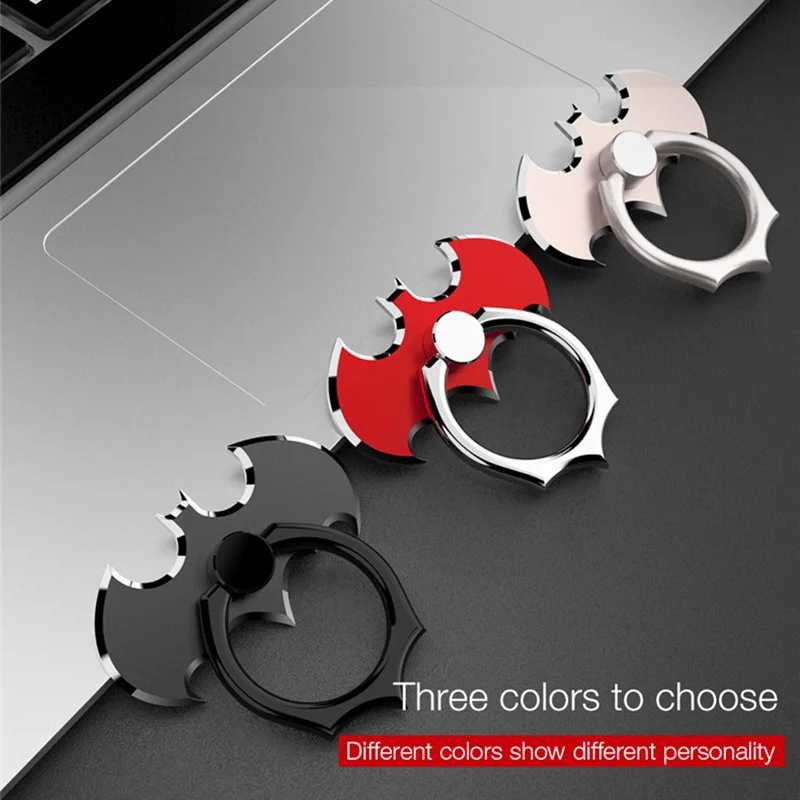 ค้างคาวนิ้วมือผู้ถือแหวน360องศาหมุนโทรศัพท์มือถือสำหรับ Iphone 11 Huawei Samsung Universal สนับสนุนสมาร์ทโฟน