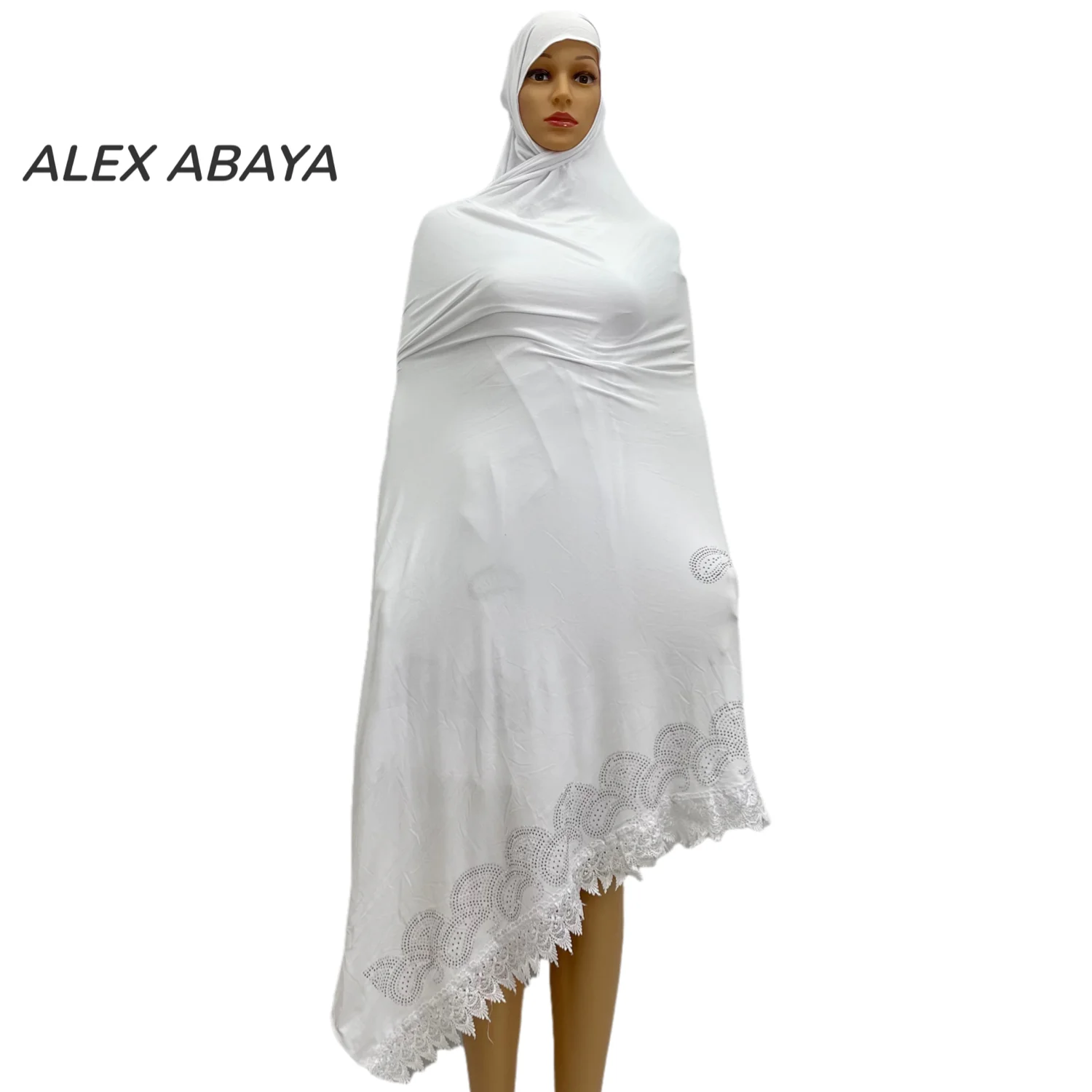 KASHKHA-Hijab for African Muslim Women, Soft Cotton Scarf, Dubai Pray, Big Shawls Wraps, AL-001, New, 2021