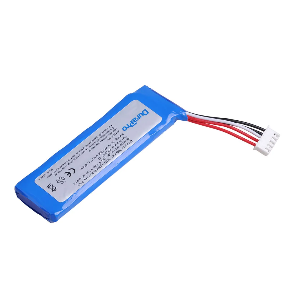 DuraPro Battery Bateria for JBL Flip4 Bluetooth Speaker,Flip 4 Special Edition 3.7V 3200mAh GSP872693 01 with free screwdriver