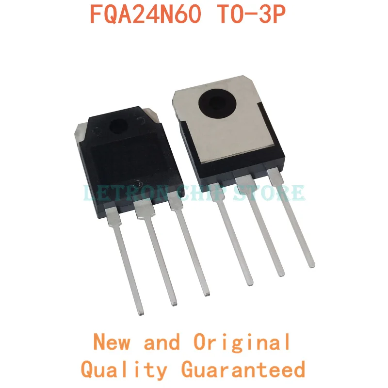 5PCS FQA24N60 TO-3P 24N60 TO3P 24A 600V Tube MOSFET new and original IC Chipset