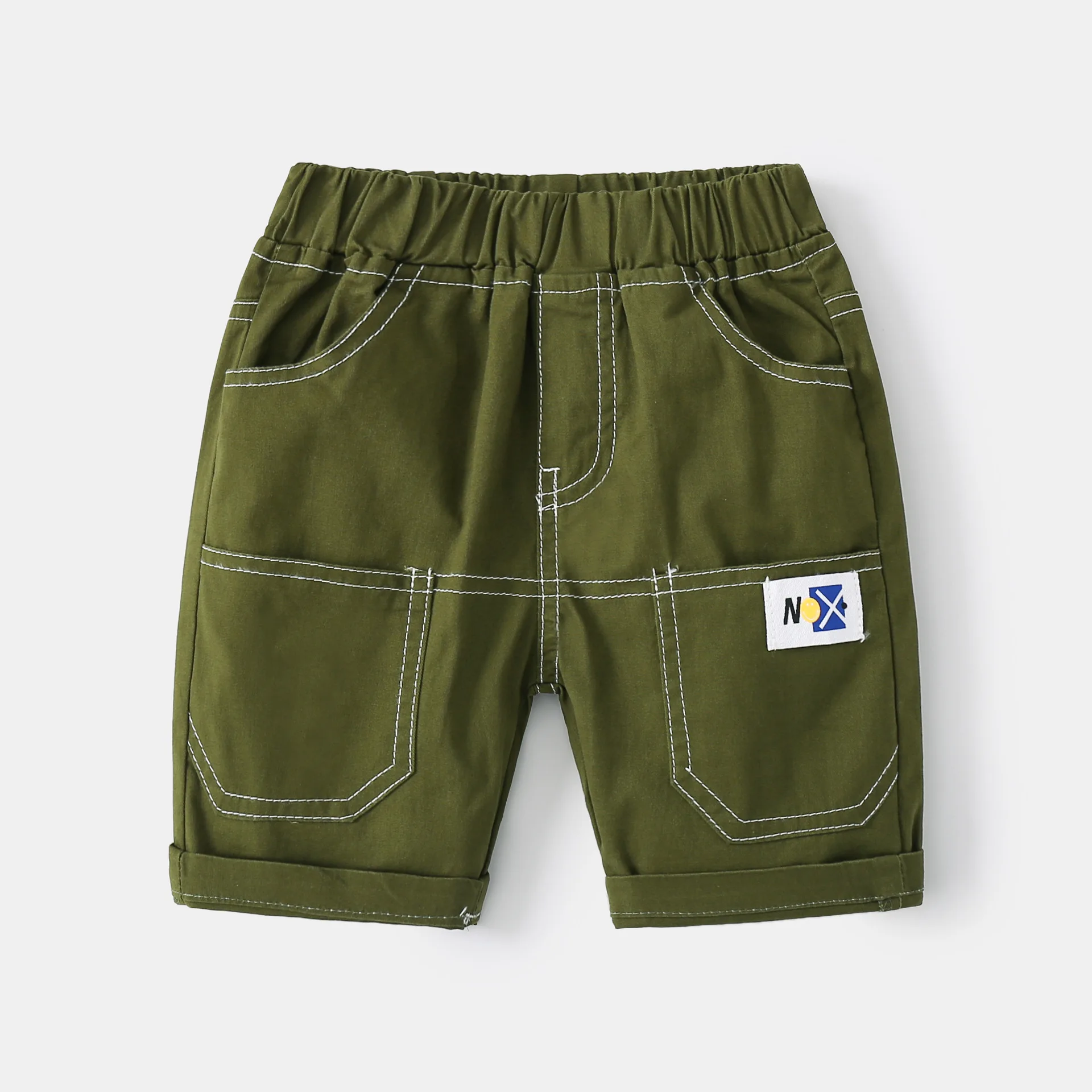 Summer Boys Cargo Pants Knee Length Toddler Trousers Cotton Baby Trousers Children Clothes Cute