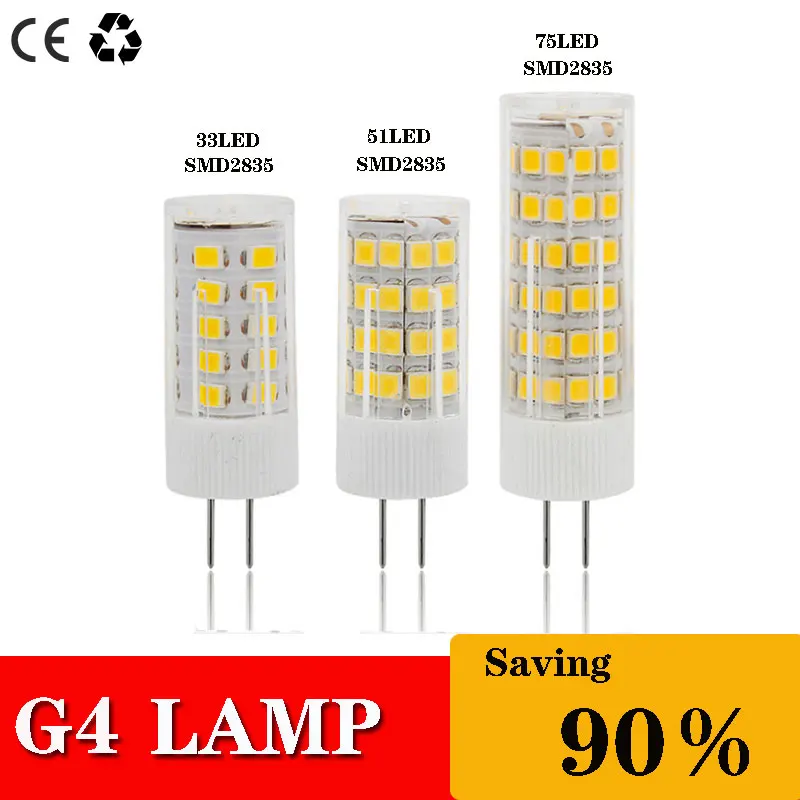 G4 LED Lamp 5W  9w Bulb  220V Candle Lights Replace AC DC12V 30W 40W Halogen for Chandelier Spotlight