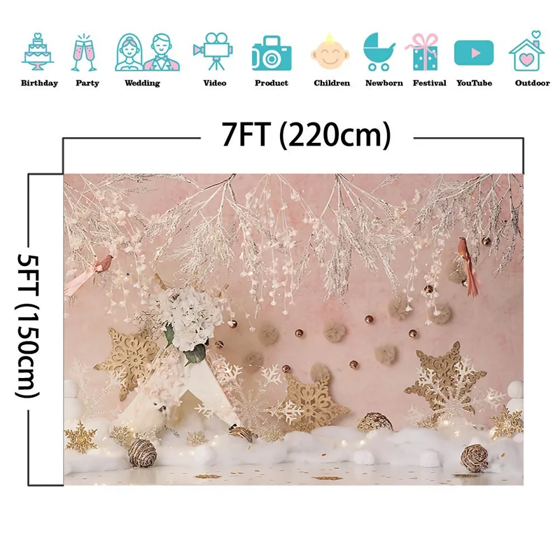 Mocsicka عيد الميلاد التصوير خلفية ندفة الثلج خلفية الأطفال صورة عيد الميلاد الوليد الطرف الديكور الدعائم استوديو الصور