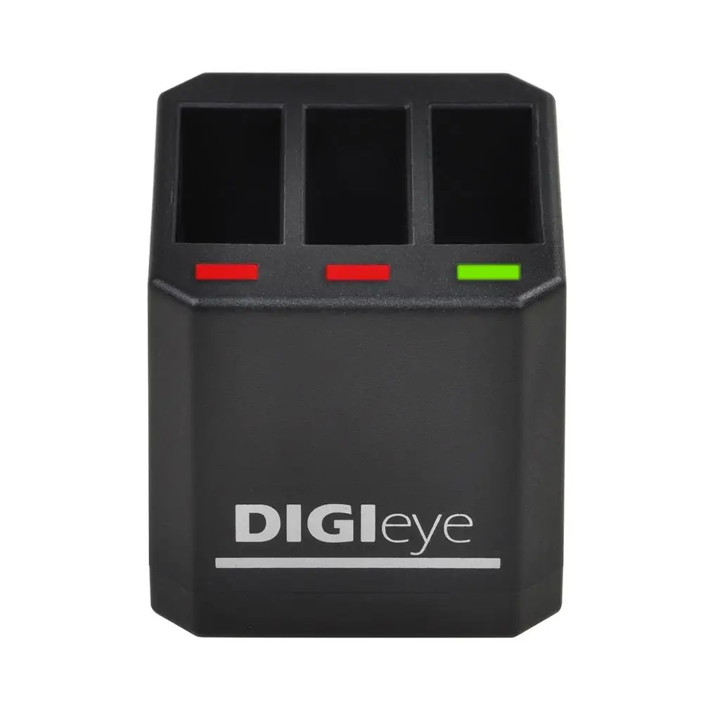 Batterie für Gopro Hero 5/6/7 + 3-Ports USB Ladegerät mit Typ C Port für Gopro Hero 5,AHDBT-501,Hero 6,Hero 7 Schwarz, Hero 2018