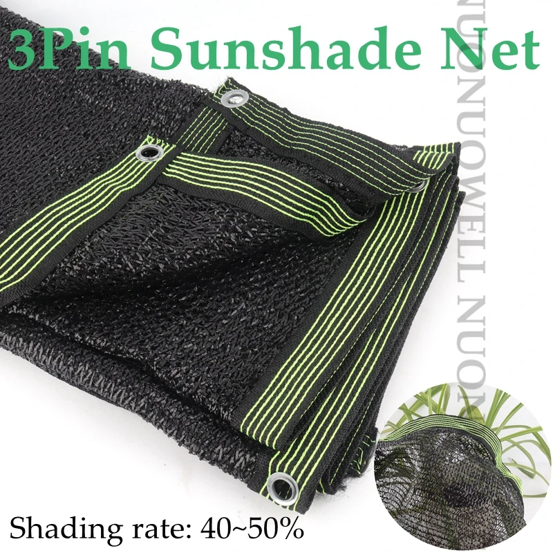 

3 Pin HDPE Black Sunshade Net New Anti-UV Shading Rate 45% Plant Outdoor Swimming Pool Greenhouse Sun Shade Cooling Shade Net