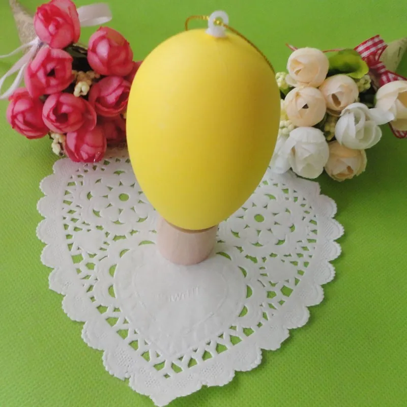 8cm plastic Easter paniting eggs decoration goose egg size DIY colorful egg model children's toys Creative Painting egg