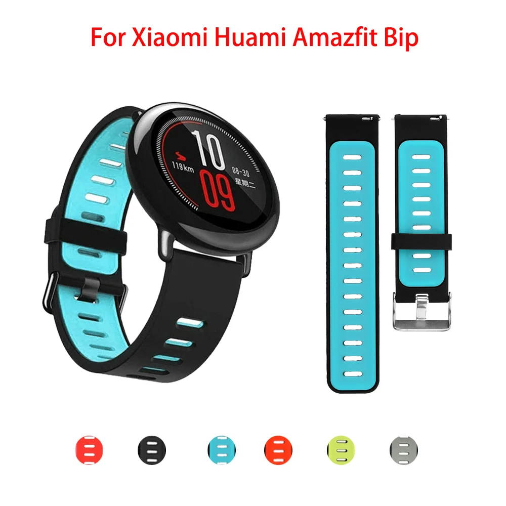 

Ремешок силиконовый для Xiaomi Huami Amazfit watch Pace, сменный спортивный браслет для наручных часов, умные аксессуары, 22 мм