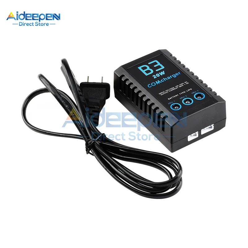 RCヘリコプター用バランスバッテリー充電器,Lipo電源,imaxrc,imax b3 pro,コンパクト2s,3s,20w,eu,usプラグ