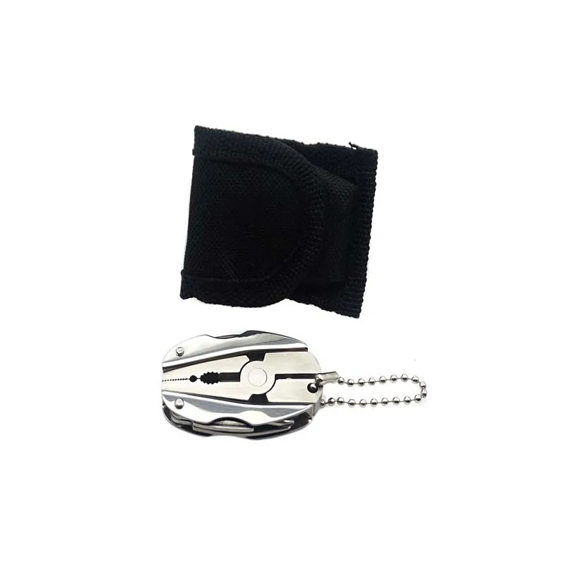 1 piece of multifunctional outdoor pliers portable stainless steel tool pliers keychain screwdriver tool mini pliers hand tool