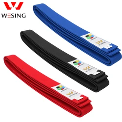 Wesing WKF Approved karate belt 100% cotton blue red black belt karate