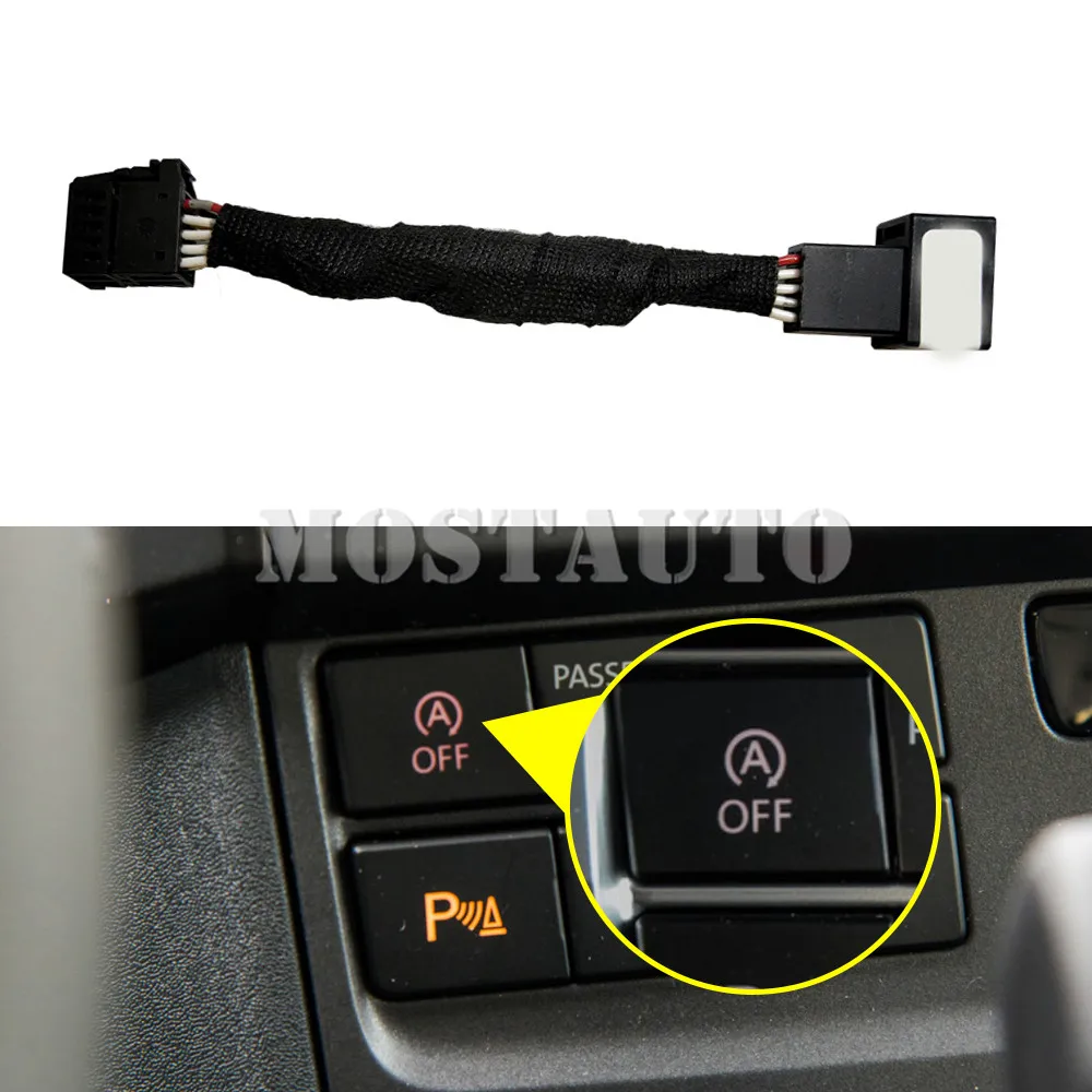 Car Auto Stop Start Engine Canceller Eliminator Plug Cable For Volkswagen Transporter T6 Mutivan Caravelle  T6.1 Close Connector