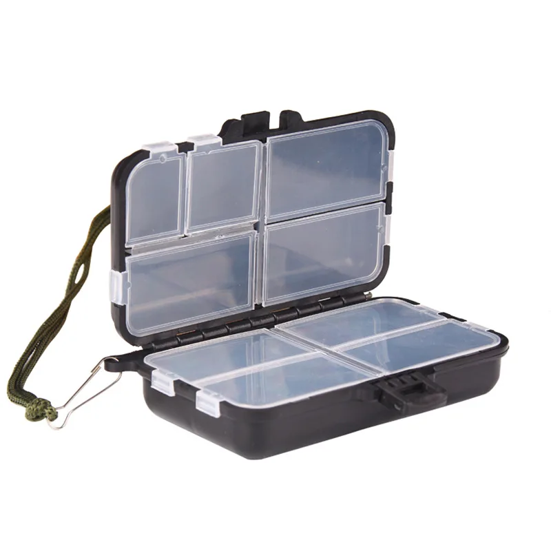 9 Compartments Fishing Lure Boxes Bait Storage Case Fishing Tackle Storage Trays Hooks Organizer Waterproof Fishing Accessory