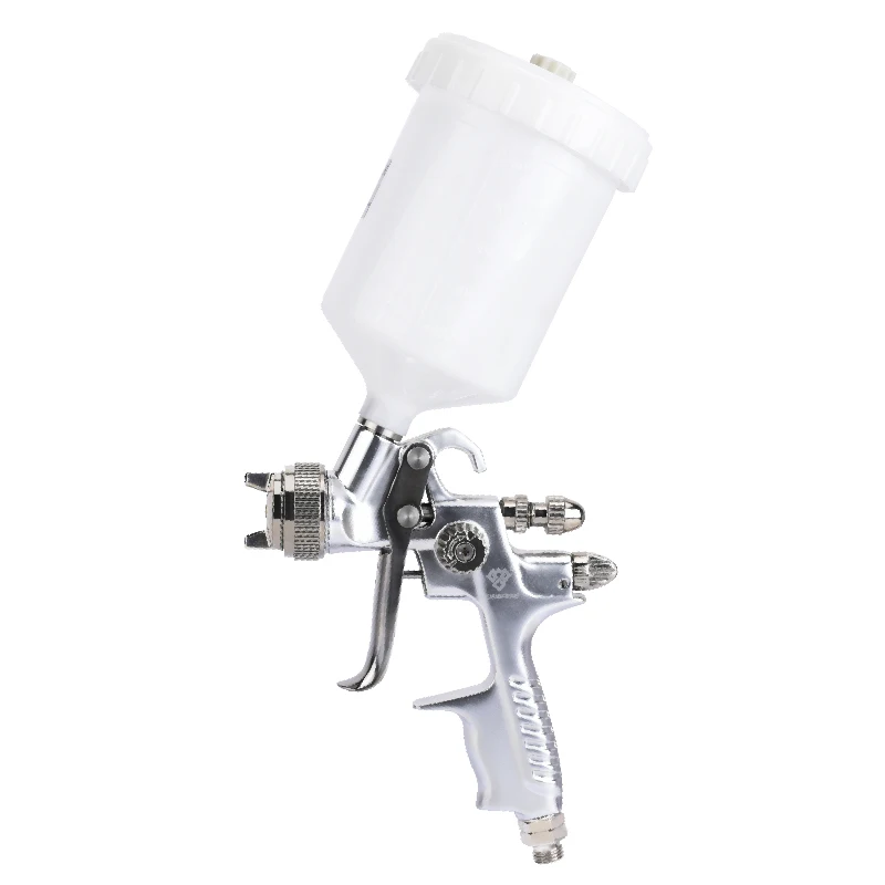 HVLP Spray Gun RONGPENG Professional 1.3mm Nozzle Silver Pneumatic Tool Automonile finish paint Airbrush For Painting Car