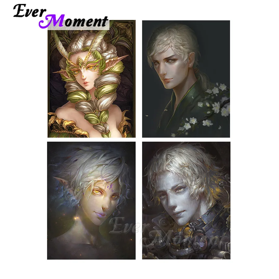 

Ever Moment Diamond Painting Man Full Square Drill DIY Cross Stitch Handsome Boy Canvas Casting Glue Diamonds Embroidery ASF2405