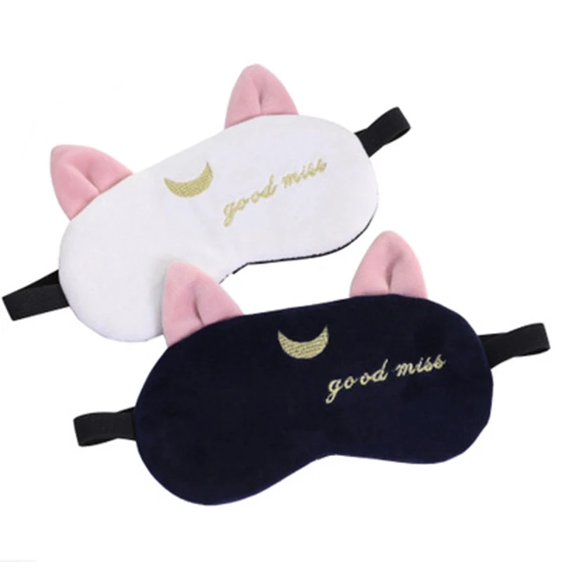 Eye Cover Sleeping Mask Eye Shade Bandage Winter Cartoon Suitable Eye Patch For Travel Home Party Gift Blindfold Travel Eyepatch