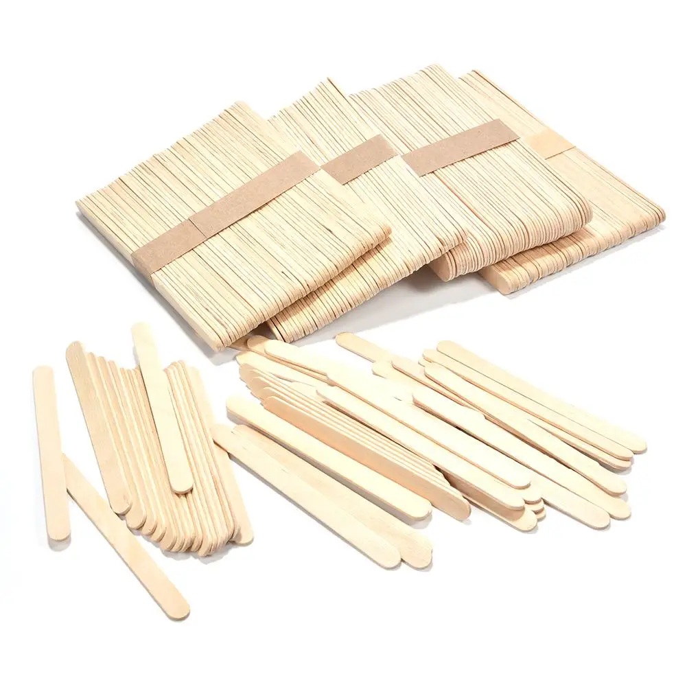 50pcs Popsicle Stick Ice Cube Maker Cream Tools Model Special-Purpose Wooden Craft Stick Lollipop Mold Accessories 6.5-16cm