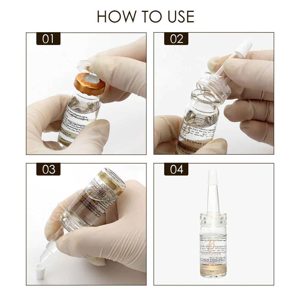 Biomaser Tattoo Bleaching Agent In Time Cleaning Error For Permanent Makeup Machine Eyebrow,Eyeliner,Lips Tattoo Needle Supply