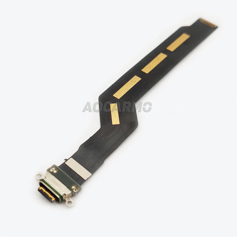 Aocarmo For OnePlus 7 / 7 Pro USB Charging Port Charger Dock USB Connector Flex Cable Replacement Part