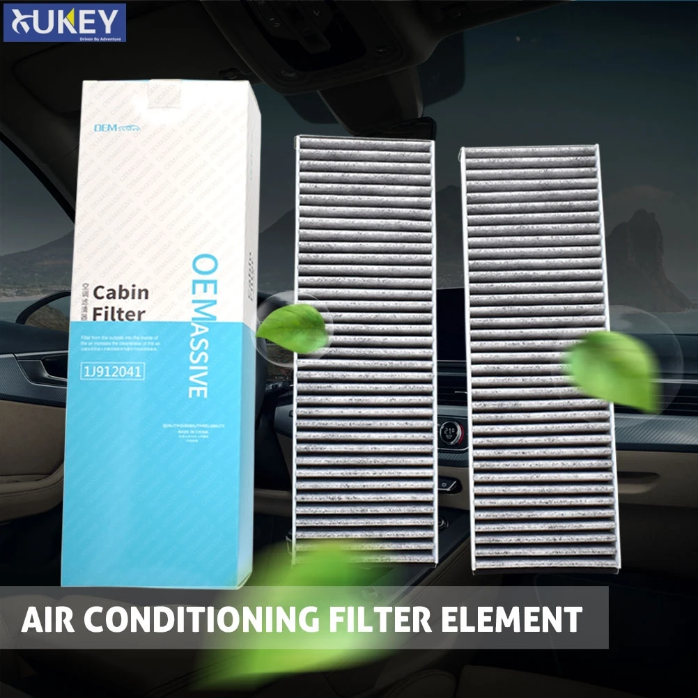 2X Pollen Cabin Air Filter For Audi A6 Avant Allroad 4F C6 R8 Spyder Lamborghini Gallardo VW XL1 4F0819439A 4F0898438A Car Parts