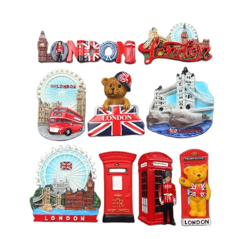 Magnet Refrigerator England London Cubs London Eye London Bridge Refrigerator Magnet Magnetic Refrigerator Souvenirs