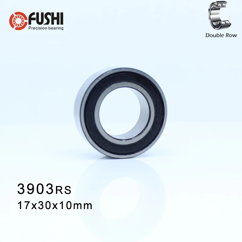 3903-2RS Bearing 17*30*10 mm ( 1 Pc ) 3903 2RS Double Row Sealed 3903 RS Angular Contact Ball Bearings