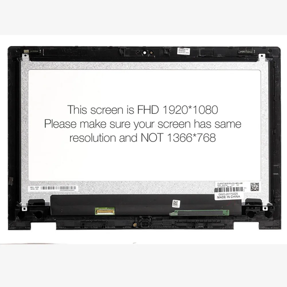 Schermo per Laptop da 13.3 pollici per Dell Inspiron 13 7352 7353 7359 YD4WJ IPS FHD 1920*1080 Touch cornice LCD