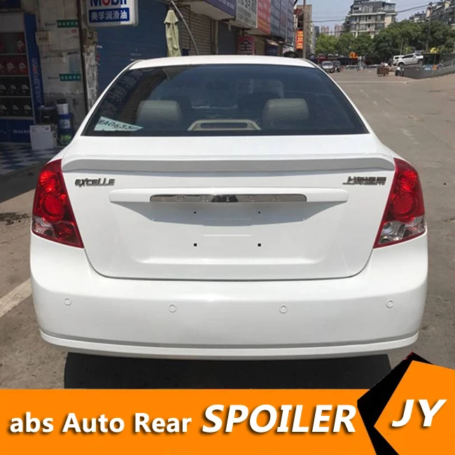 For Chevrolet Optra Spoiler 2003-2007 Optra spoiler High Quality ABS Material Car Rear Wing Primer Color Rear Spoiler