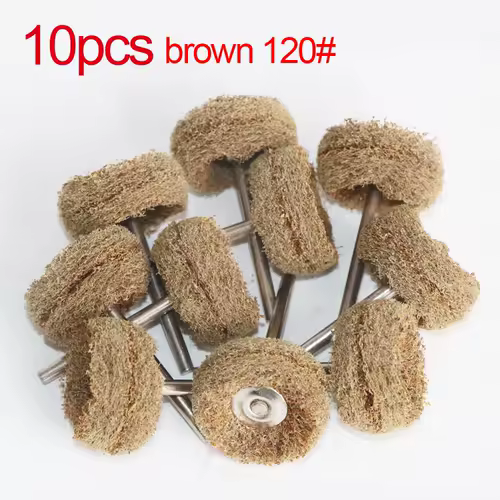1" Wool Felt Grinding Sanding Head Abrasive Buffing Wheel 2.35/3mm Shank Cotton Thread Polishing Mini Brush for Dremel Dril - Image 7