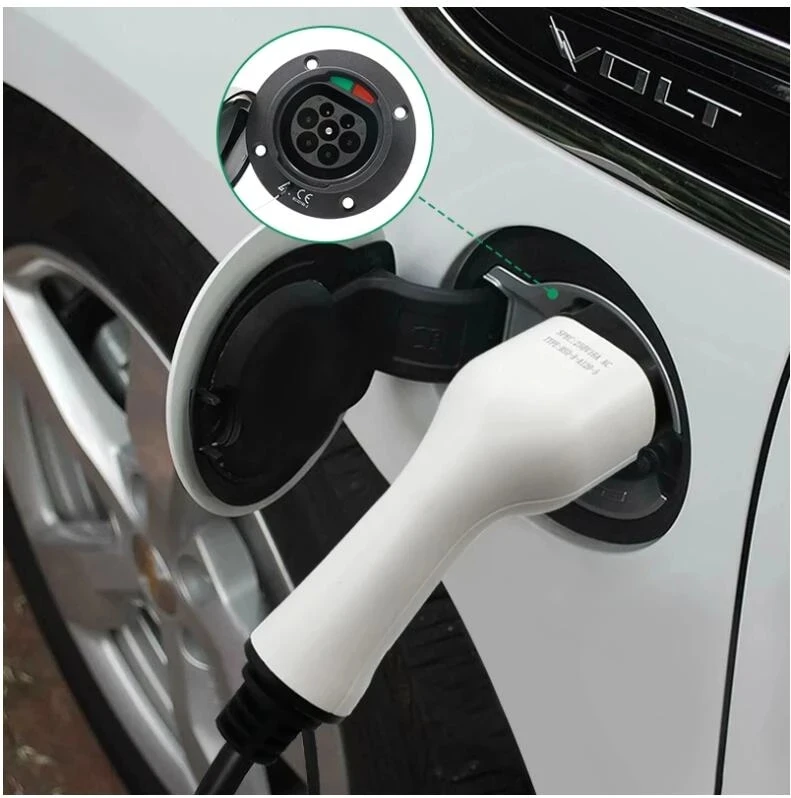 Ev charging stations EVSE 3Phase 32A Type2 Socket IEC 62196-2 Car Side Male Socket Inlet Electric Car Cable Charger