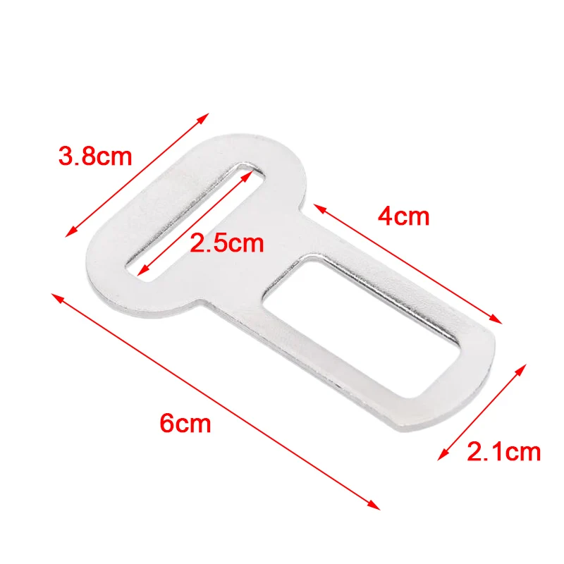 10pcs Pet Dog Cat Car Seat Belt Safety Attachment Buckle Vehicle Seatbelt Harness Buckle Metal Pet Seat Belt Buckle 26mm