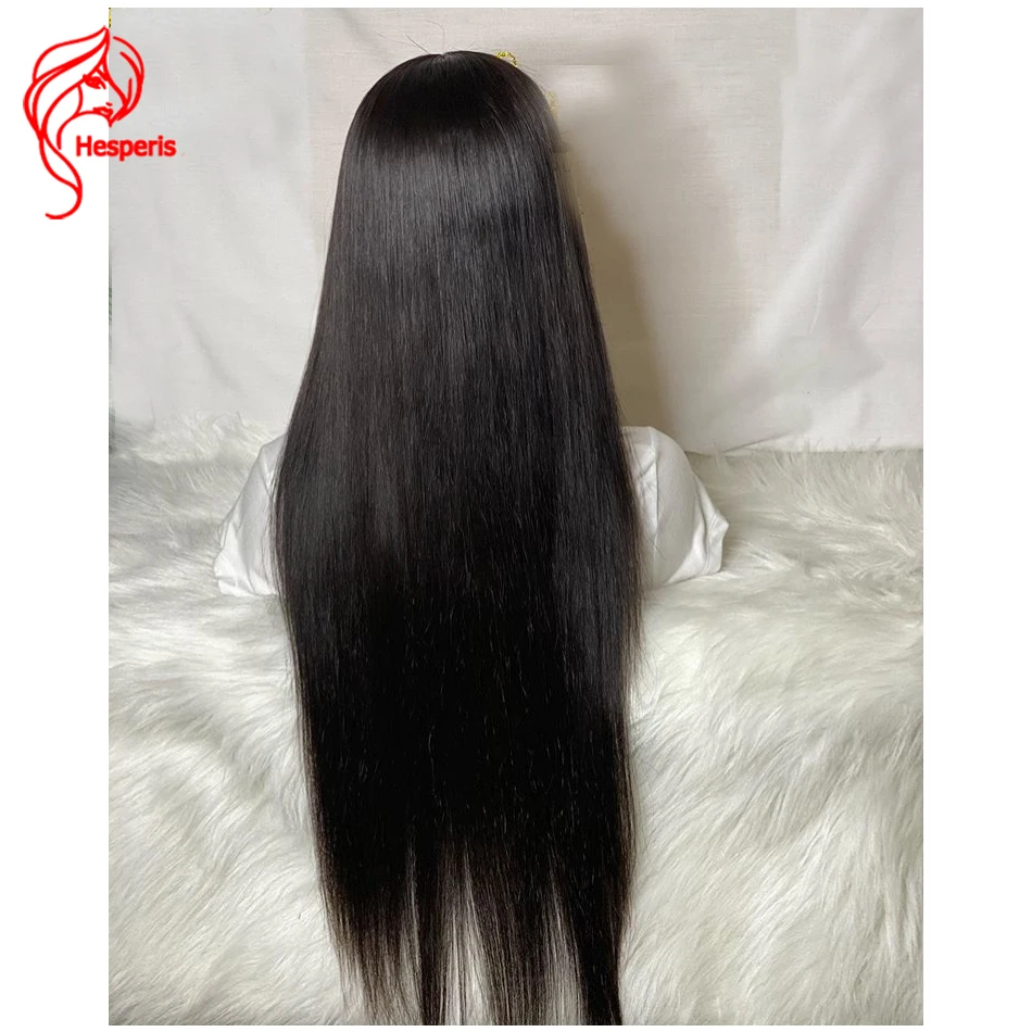 Hesperis Top 5.5x4.5 Scalp Cap HD Lace Front Wig Straight Silk Base Lace Front Human Hair Wigs Pre Plucked Brazilian Remy Hair