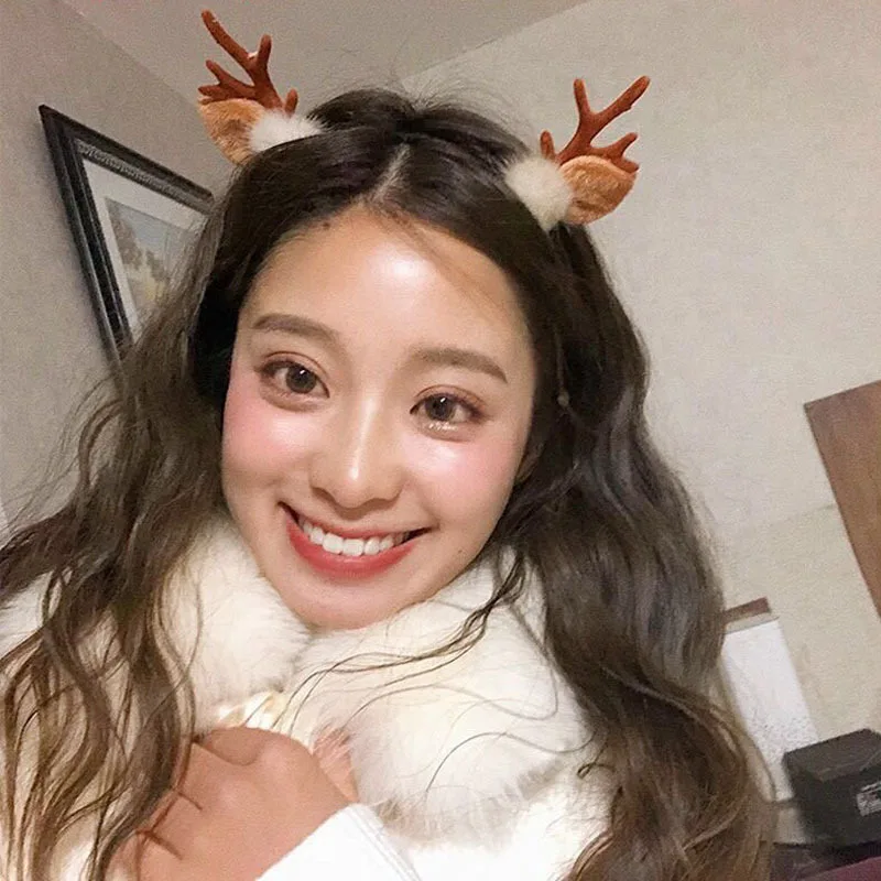 Hiasan Rambut Jepit Rambut Hiasan Kepala Jepit Rambut Jepit Rambut Klip Atas Perempuan Korea Jepit Poni Klip Telinga Rusa Ornamen Rambut