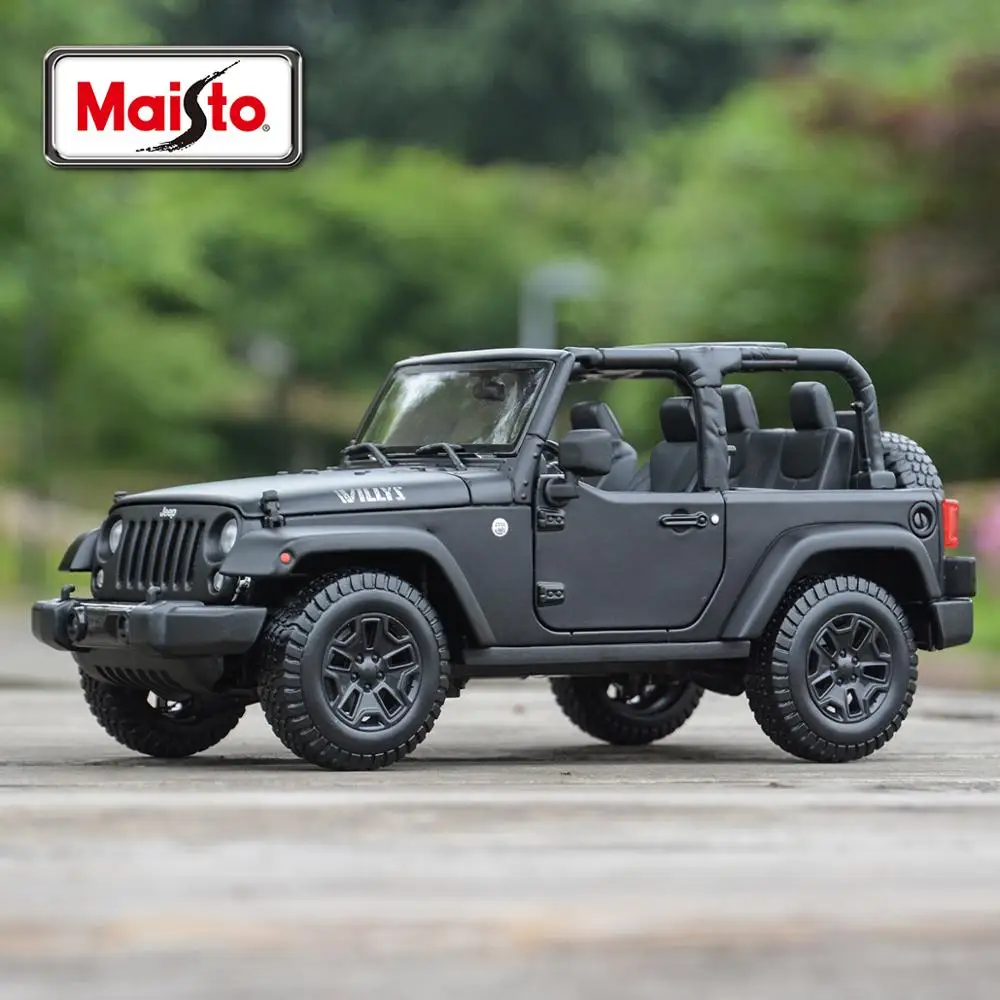 Maisto 1:18 2014 JEEP Willys Wrangler Topless Static Die Cast Vehicles Collectible Model Car Toys