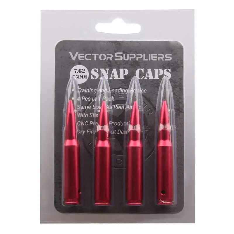 Vector óptica metal reutilizável snap caps para espingarda 223 remington, 7.62x51mm, calibre 12, 9mm,. treinamento de pistola de rifle 300