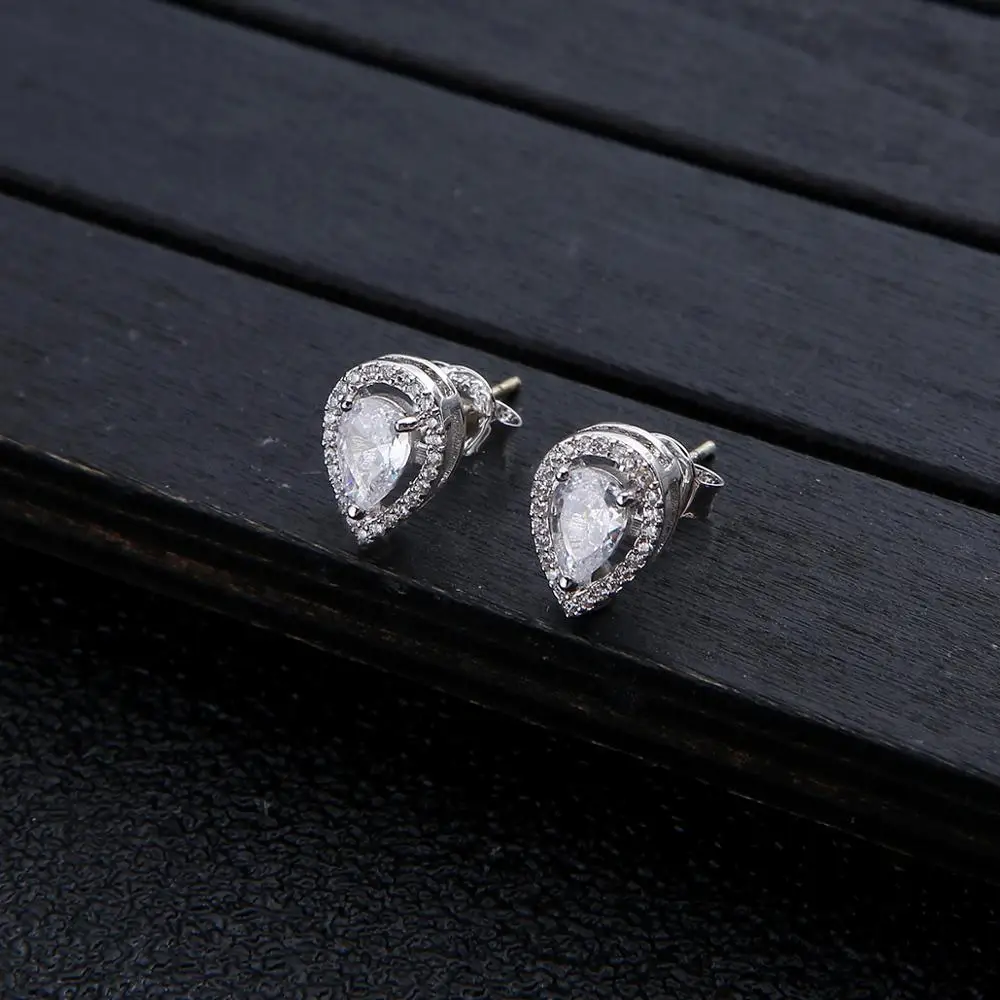 Trendy Wedding Water Drop Necklace Earrings For Women Accessories Full Cubic Zirconia Bridal Jewelry Sets Mujer Moda D1443