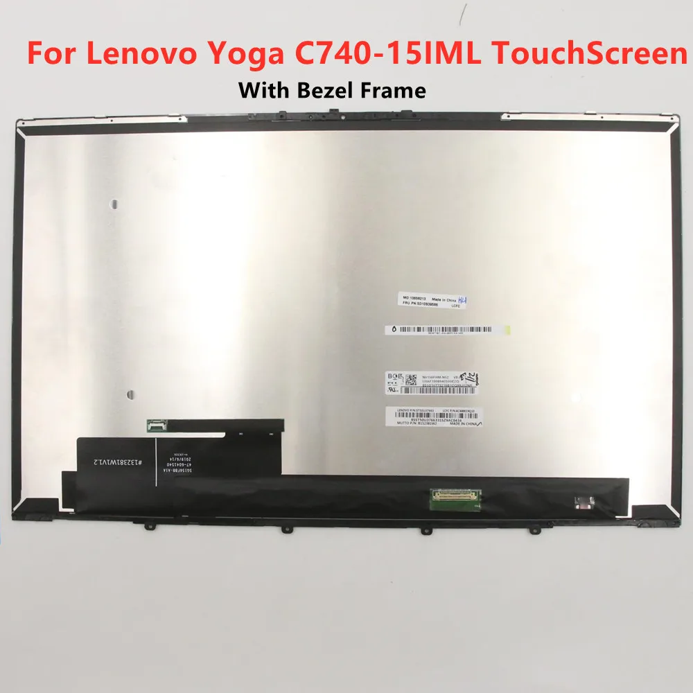 

15.6"Inch B156HAN02.5 NV156FHM-N4N N52 LCD Touch Screen Display Panel 5D10S39585 5D10S39586 For Lenovo Yoga C740-15IML Screen