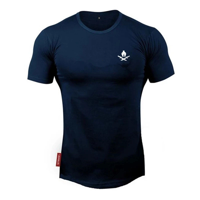 2024 nuovi uomini di marca abbigliamento fitness Running t shirt uomo o-collo t-shirt cotone bodybuilding camicie sportive top palestra uomo t shirt