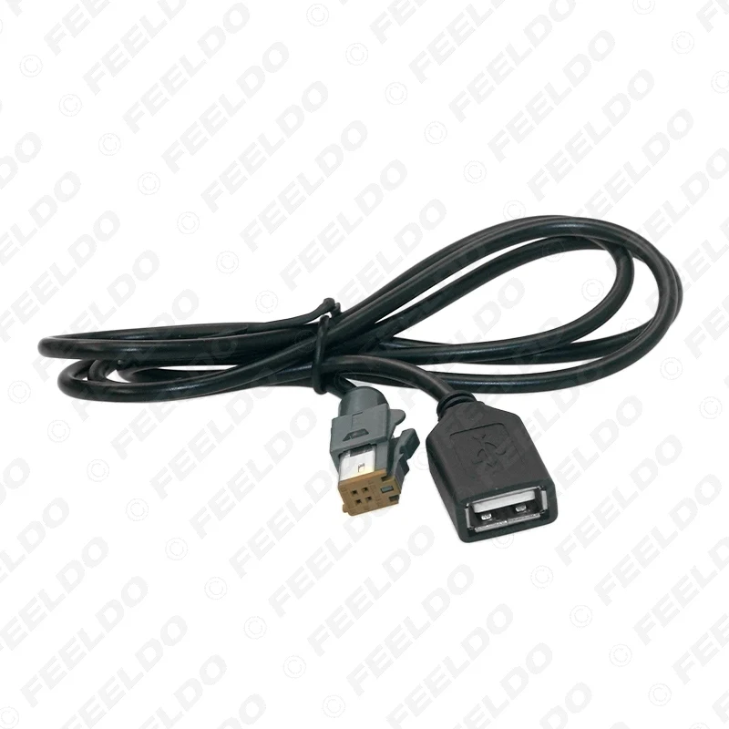 LEEWA Car Audio Female USB AUX-In Cable Adapter 4Pin Connector For Subaru Forester XV/Outback/Legacy #5662