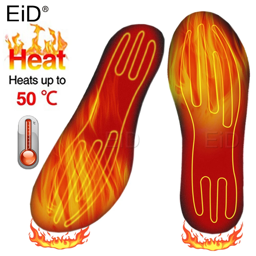 USB Electric Heated Shoe Insole Winter Warm Women Foot Pad Washable Thermal Men Boot Mat Unisex Heating Shoe Insoles