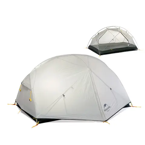 Naturehike Mongar UL 2 Tent 2 Person Backpacking Tent 20D Ultralight Travel Tent Waterproof Hiking Survival Outdoor Camping Tent