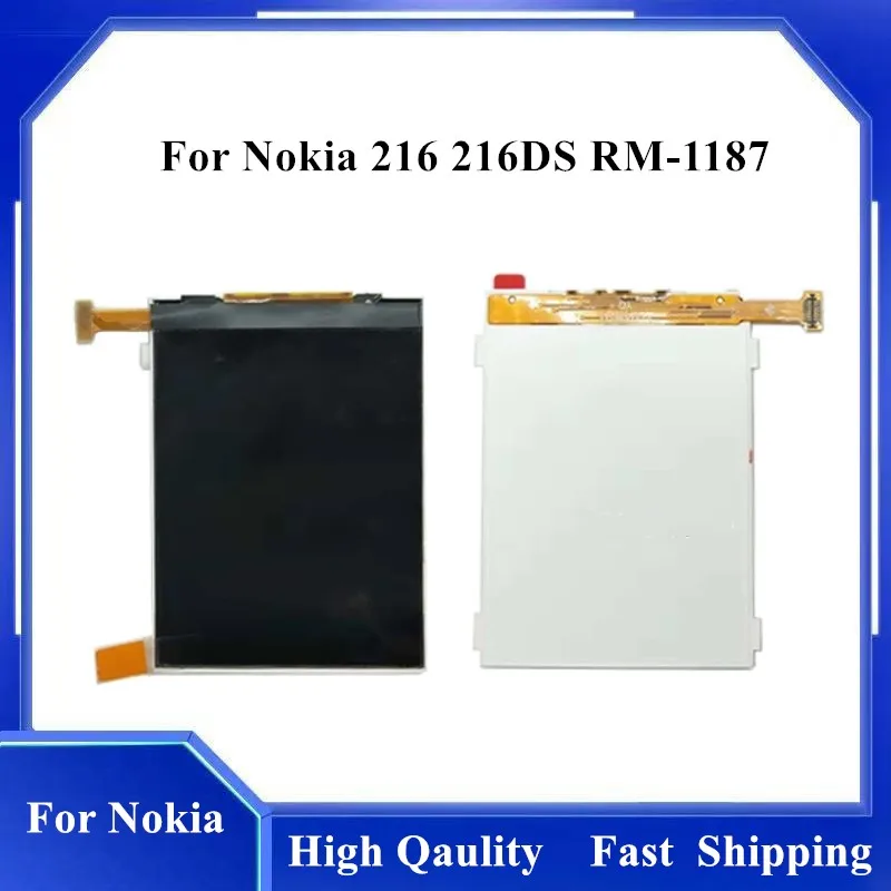 Inner LCD Screen Panel Lens For Nokia 216 216DS RM-1187 RM1187 LCD Display Screen Monitor LCD Panel Replacement