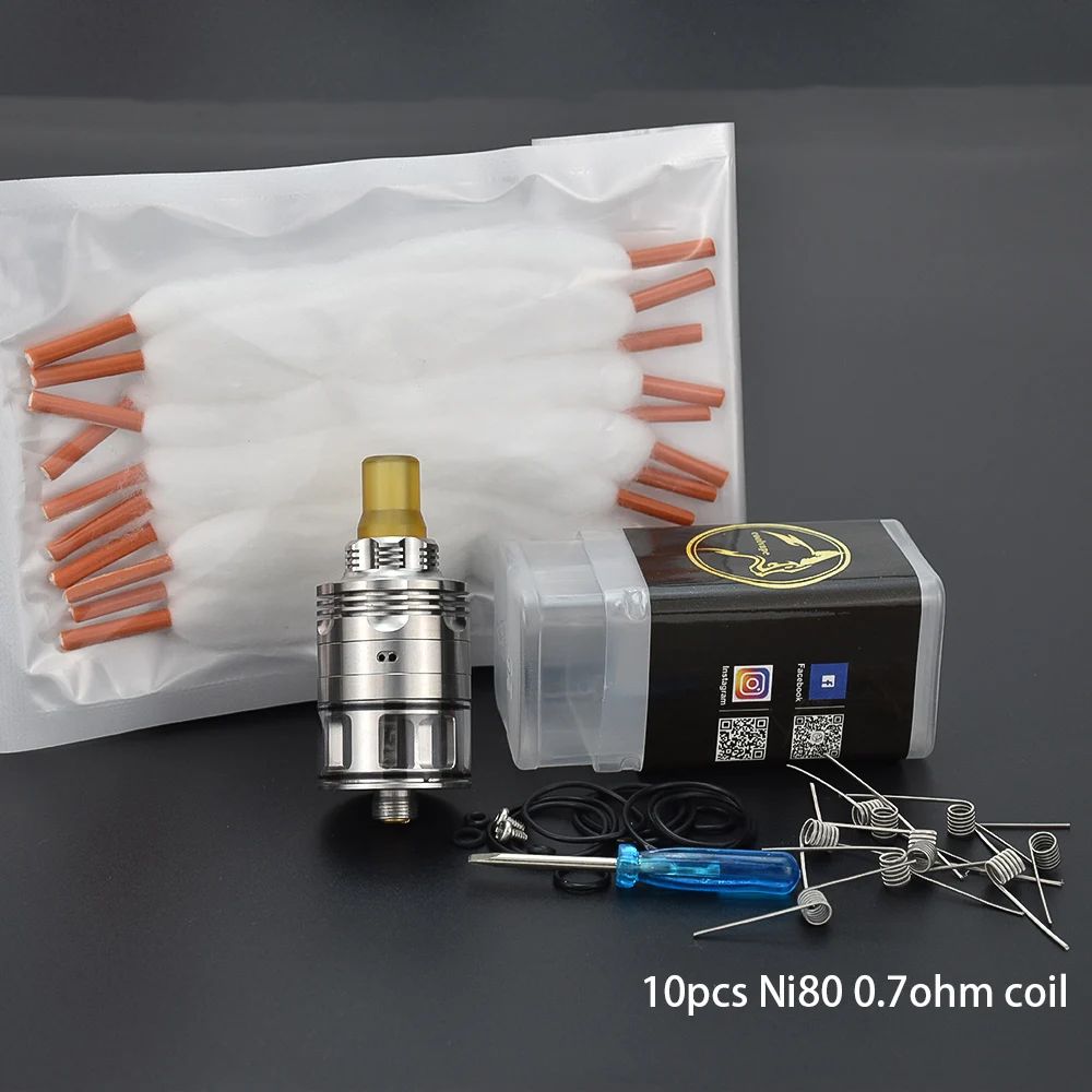 Wolfcoolvape-خزان سجائر إلكتروني ، أوميزون ، لفائف مفردة ، خيط ، من من من ، من ، من نوع S61 Mtl RTA ، 22 ، شو شو شو