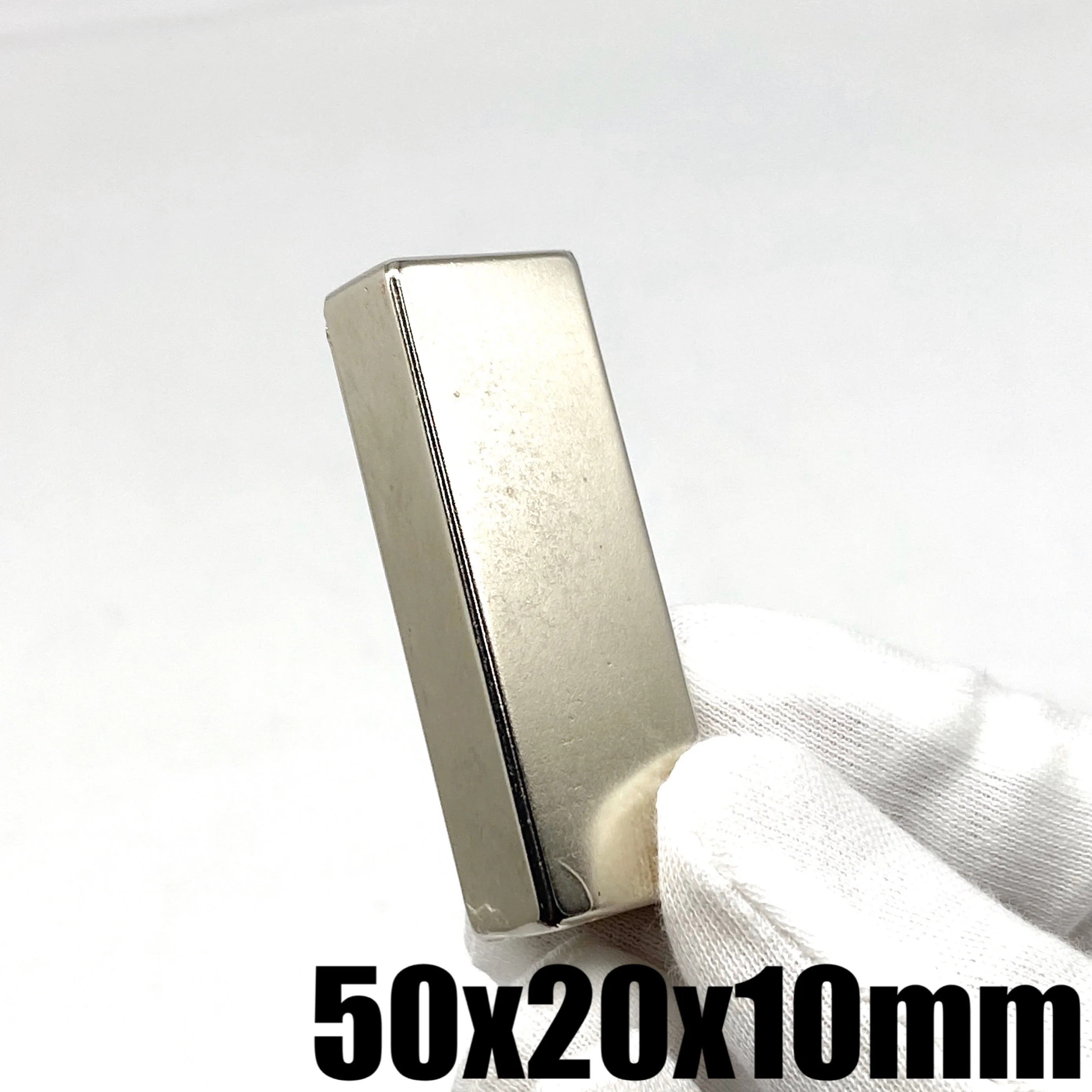 1/2/5Pcs 50x20x10 Neodymium Magnet 50mm x 20mm x 10mm N35 NdFeB Block Super Powerful Strong Permanent Magnetic imanes 50*20*10