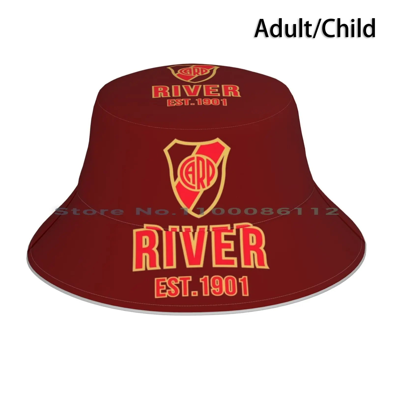 River Plate Gold Bucket Hat Sun Cap Club River Plate Carp Ca River Plate Los Millonarios La Banda Estadio Monumental Patterns