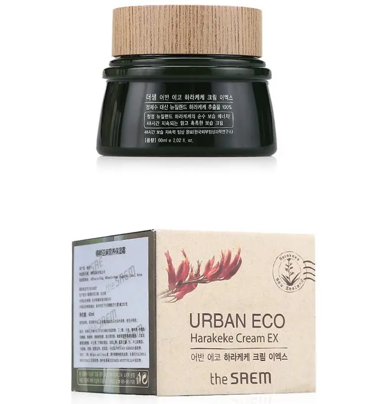 THE Saem Urban Eco Harakeke Cream EX 60ml Moisturizing Essence Face Care Korean Cosmetics